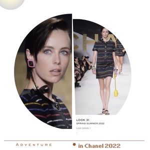 New Authentic Chanel Pink earrings